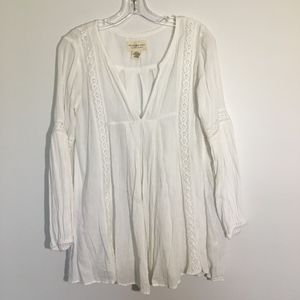 Denim & Supply Ralph Lauren White Lace Boho Top
